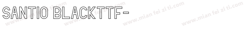Santio Blackttf字体转换